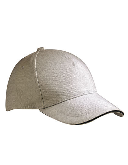 5 Panel Sandwich Cap in Light Grey, Größe One Size