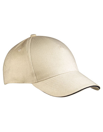 5 Panel Sandwich Cap in Natural, Größe One Size