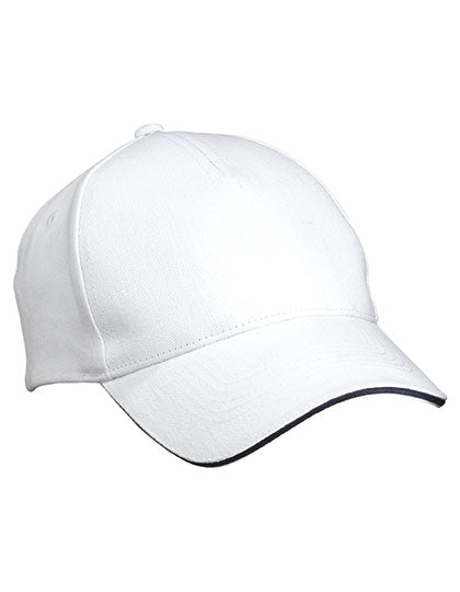 5 Panel Sandwich Cap in White, Größe One Size