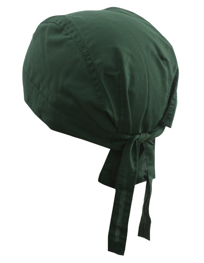 Bandana Hat in Dark Green, Größe One Size