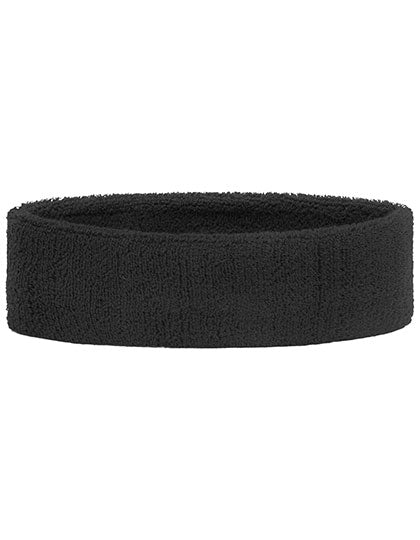 Terry Headband in Black, Größe One Size