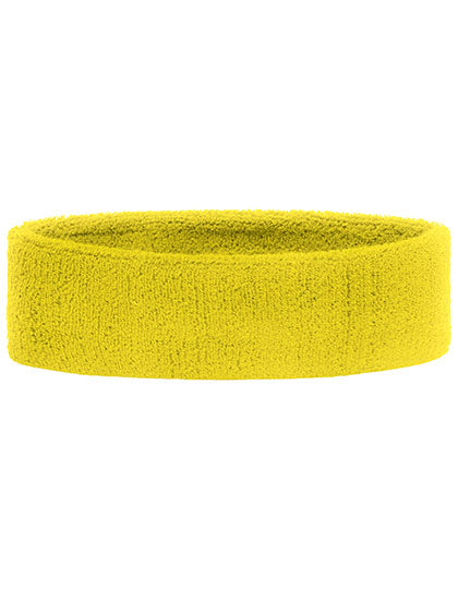 Terry Headband in Light Yellow, Größe One Size