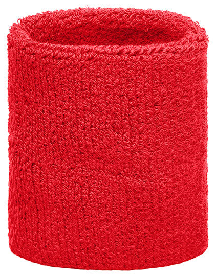 Terry Wristband in Red, Größe One Size