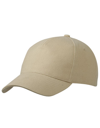 5 Panel Cap Heavy Cotton in Beige, Größe One Size