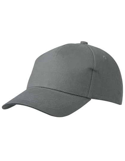 5 Panel Cap Heavy Cotton in Dark Grey, Größe One Size