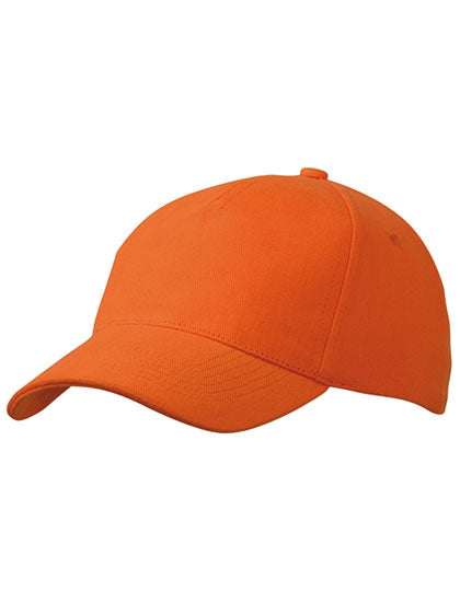 5 Panel Cap Heavy Cotton in Orange, Größe One Size