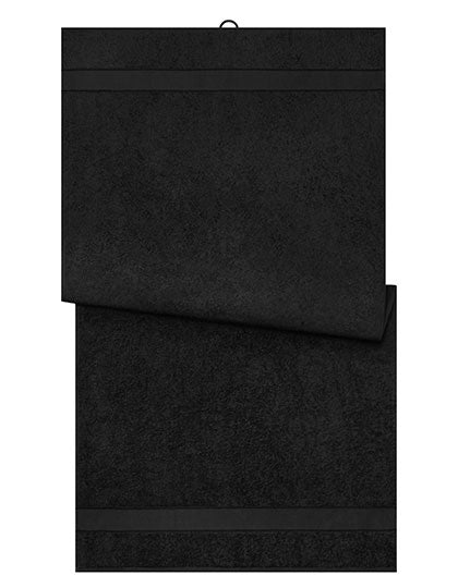Bath Towel in Black, Größe 70 x 140 cm