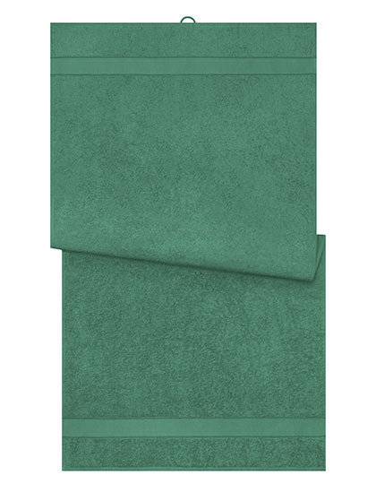 Bath Towel in Dark Green, Größe 70 x 140 cm