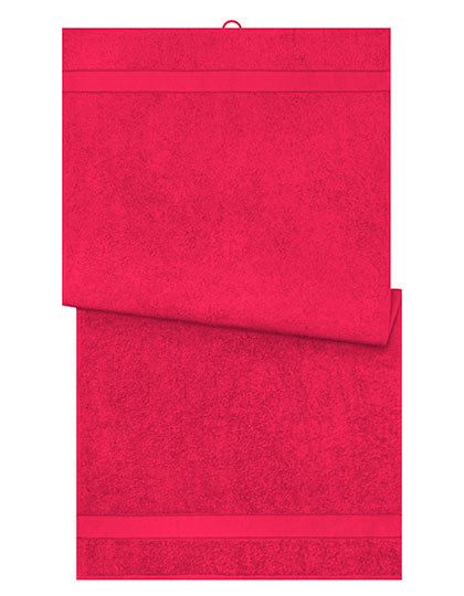 Bath Towel in Red, Größe 70 x 140 cm