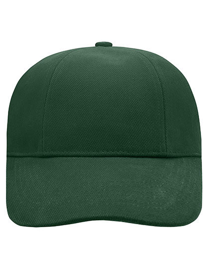 Turned 6 Panel Cap Laminated in Dark Green, Größe One Size