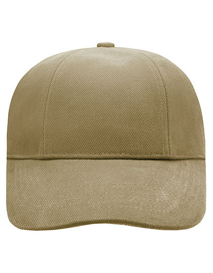 Turned 6 Panel Cap Laminated in Dark Khaki, Größe One Size