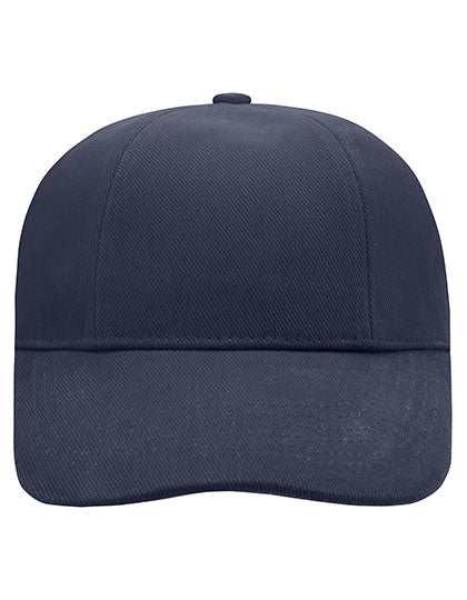 Turned 6 Panel Cap Laminated in Navy, Größe One Size