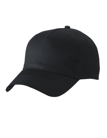 5-Panel Cap in Black, Größe One Size
