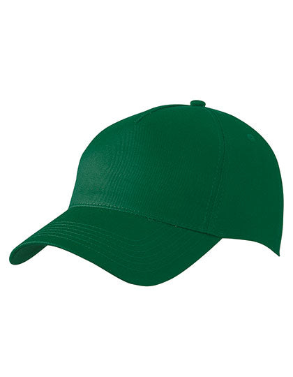 5-Panel Cap in Dark Green, Größe One Size