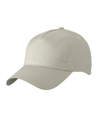 5-Panel Cap in Khaki, Größe One Size
