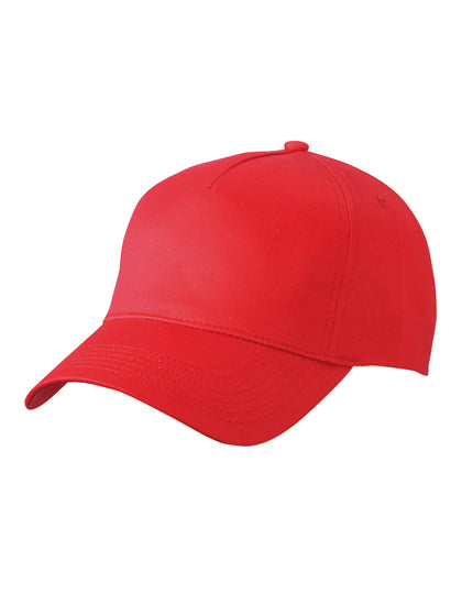 5-Panel Cap in Red, Größe One Size