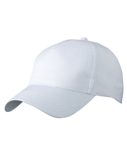 5-Panel Cap in White, Größe One Size