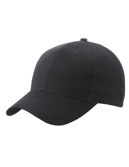 Brushed 6-Panel Cap in Black, Größe One Size