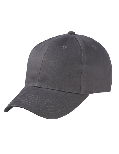 Brushed 6-Panel Cap in Carbon, Größe One Size