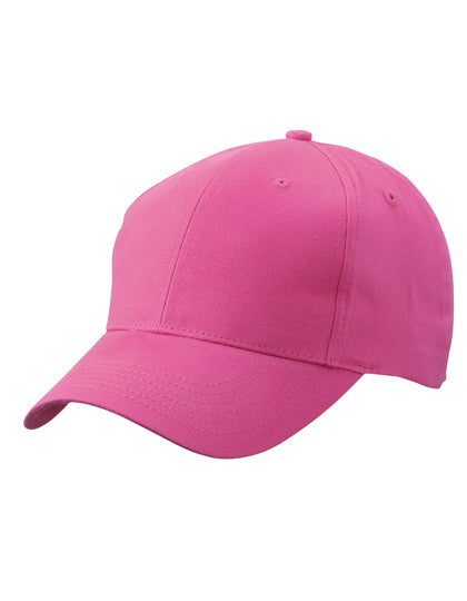 Brushed 6-Panel Cap in Pink, Größe One Size