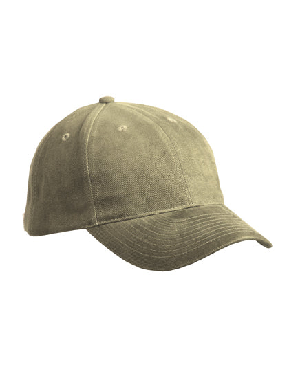 6 Panel Softlining Raver Cap in Dark Khaki, Größe One Size