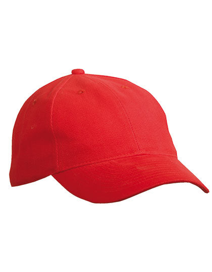 6 Panel Softlining Raver Cap in Signal Red, Größe One Size
