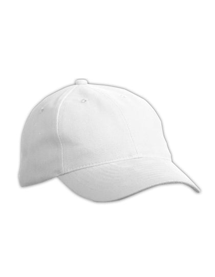 6 Panel Softlining Raver Cap in White, Größe One Size