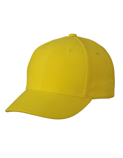 6-Panel Raver Cap Laminated in Sun Yellow, Größe One Size