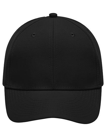 6-Panel Polyester Peach Cap in Black, Größe One Size