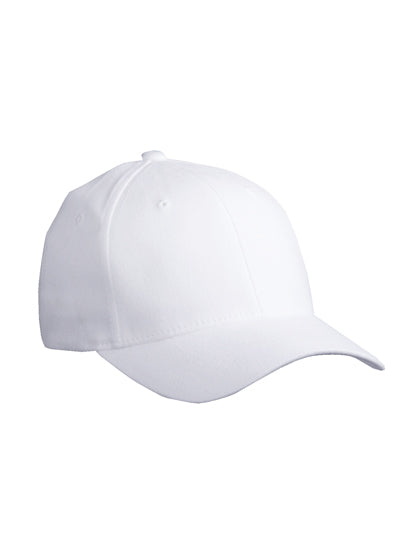6 Panel Original Flexfit® Cap in White, Größe L/XL (58/59 cm)
