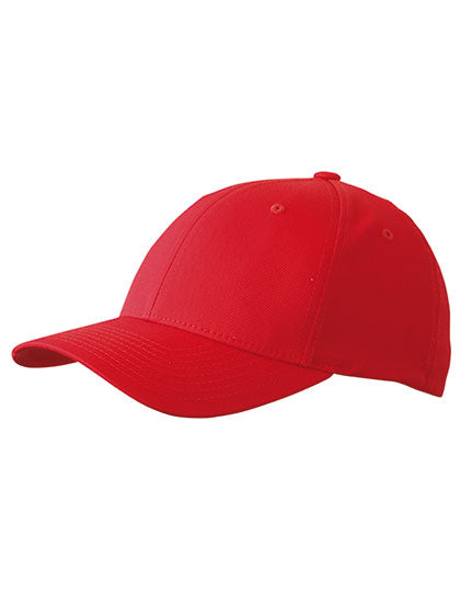 6 Panel High Performance Flexfit® Cap in Red, Größe L/XL (58/59 cm)