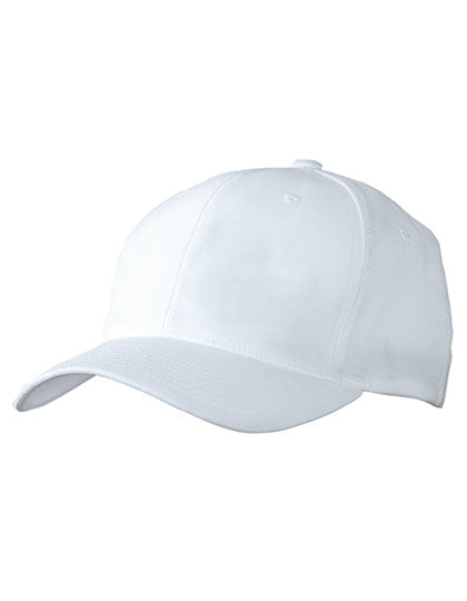 6 Panel High Performance Flexfit® Cap in White, Größe L/XL (58/59 cm)