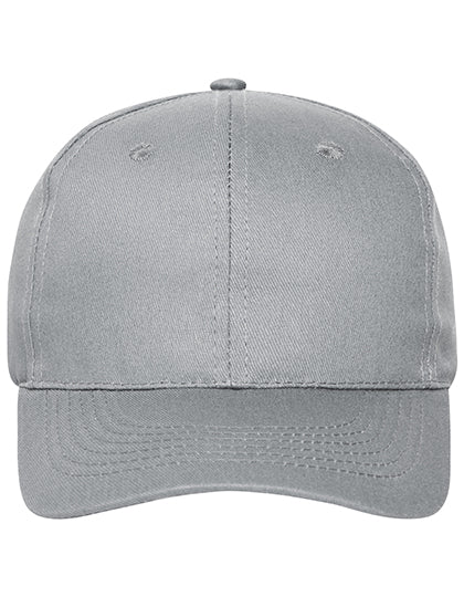 6 Panel Cap Bio Cotton in Light Grey, Größe One Size