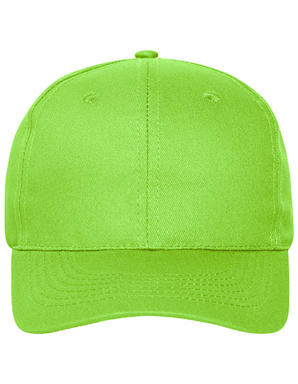 6 Panel Cap Bio Cotton in Lime Green, Größe One Size