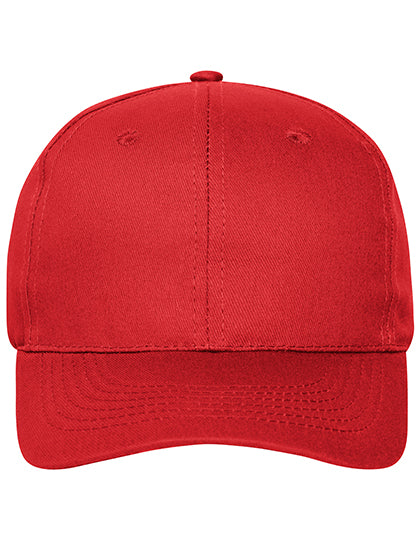 6 Panel Cap Bio Cotton in Red, Größe One Size