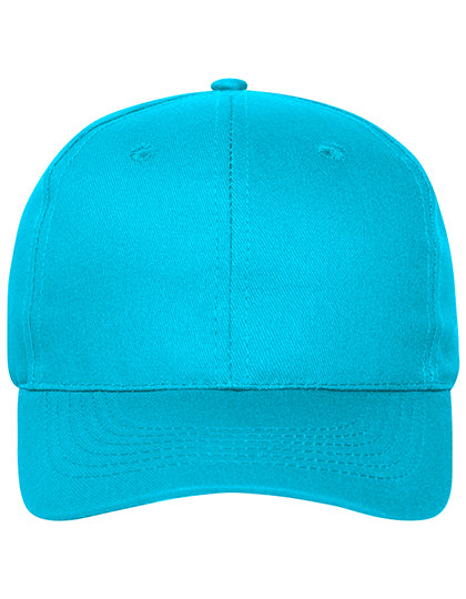 6 Panel Cap Bio Cotton in Turquoise, Größe One Size