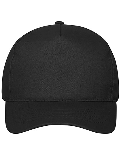 5 Panel Cap Bio Cotton in Black, Größe One Size