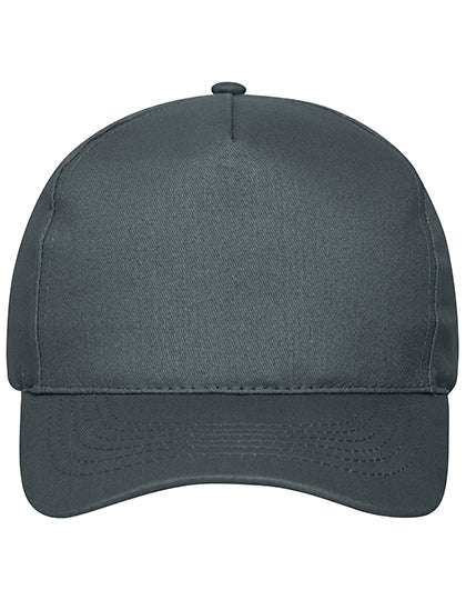 5 Panel Cap Bio Cotton in Graphite, Größe One Size