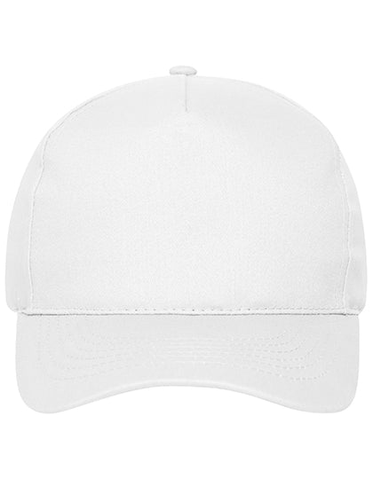 5 Panel Cap Bio Cotton in White, Größe One Size