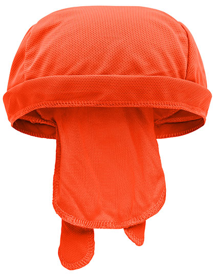 Functional Bandana Hat in Bright Orange, Größe One Size