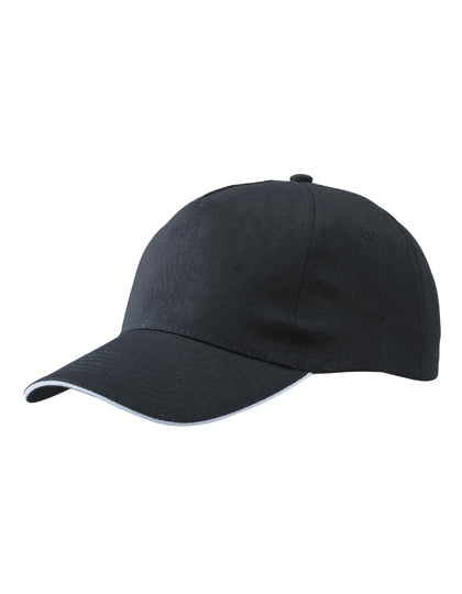 5 Panel Promo Sandwich Cap in Black, Größe One Size