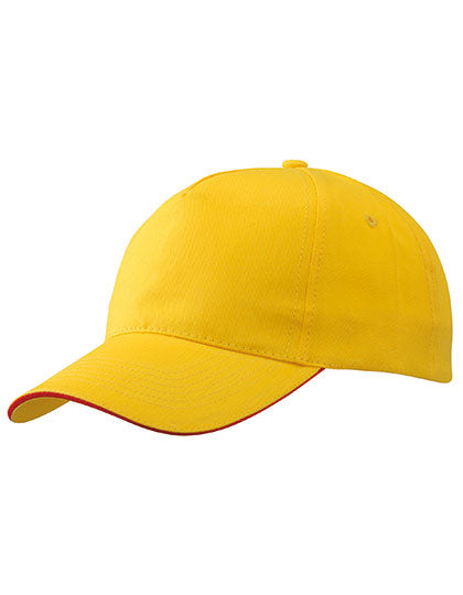 5 Panel Promo Sandwich Cap in Gold, Größe One Size