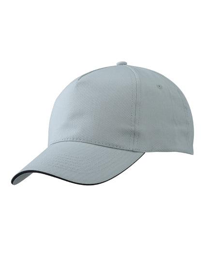 5 Panel Promo Sandwich Cap in Light Grey, Größe One Size