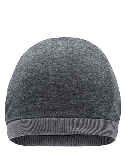 Heather Summer Beanie in Black Melange, Größe One Size