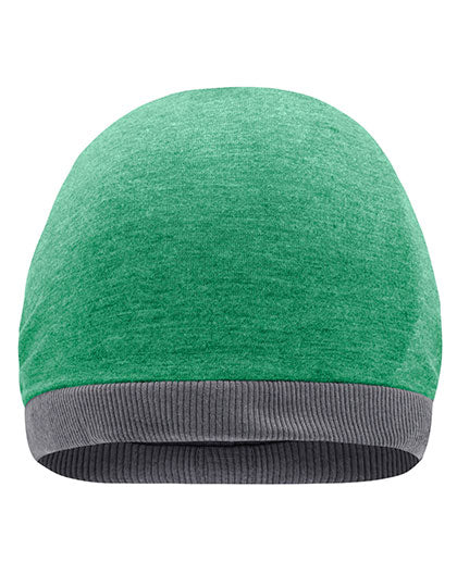 Heather Summer Beanie in Green Melange, Größe One Size