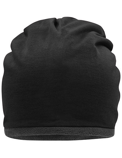 Fleece Beanie in Black, Größe One Size