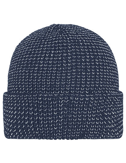 Reflective Winter Beanie in Navy, Größe One Size