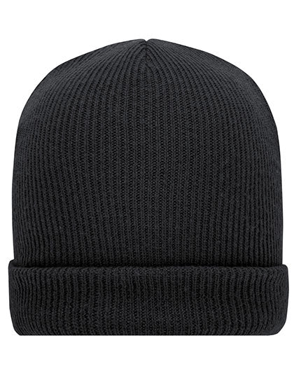 Soft Knitted Winter Beanie in Dark Grey, Größe One Size
