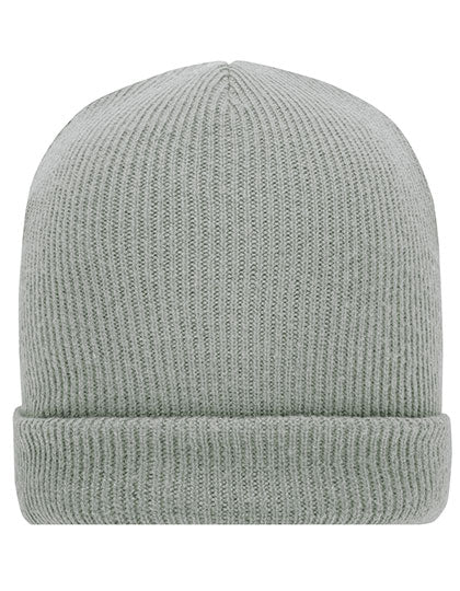 Soft Knitted Winter Beanie in Light Grey, Größe One Size