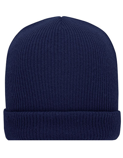 Soft Knitted Winter Beanie in Navy, Größe One Size